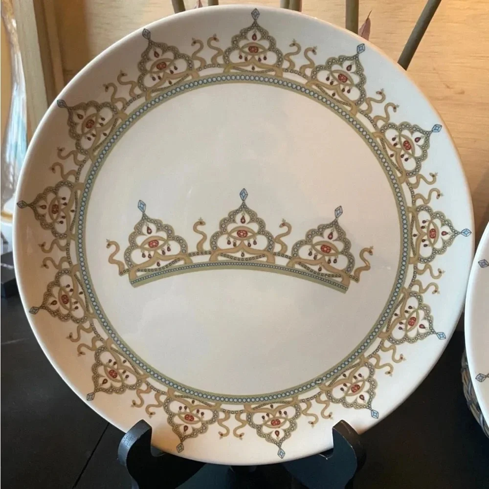 Disneyland 50th Anniversary Dudson Collector Dessert Plates - Set of 2